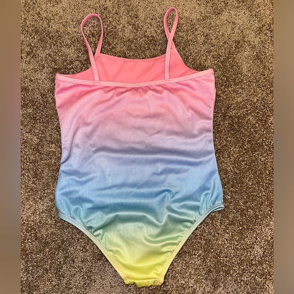 Forever 21 Kids Ombré Pink One Piece Swimsuit New W/O Tag - Picture 2 of 4